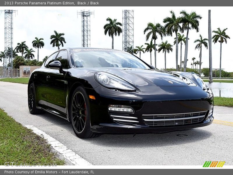 Black / Black 2013 Porsche Panamera Platinum Edition