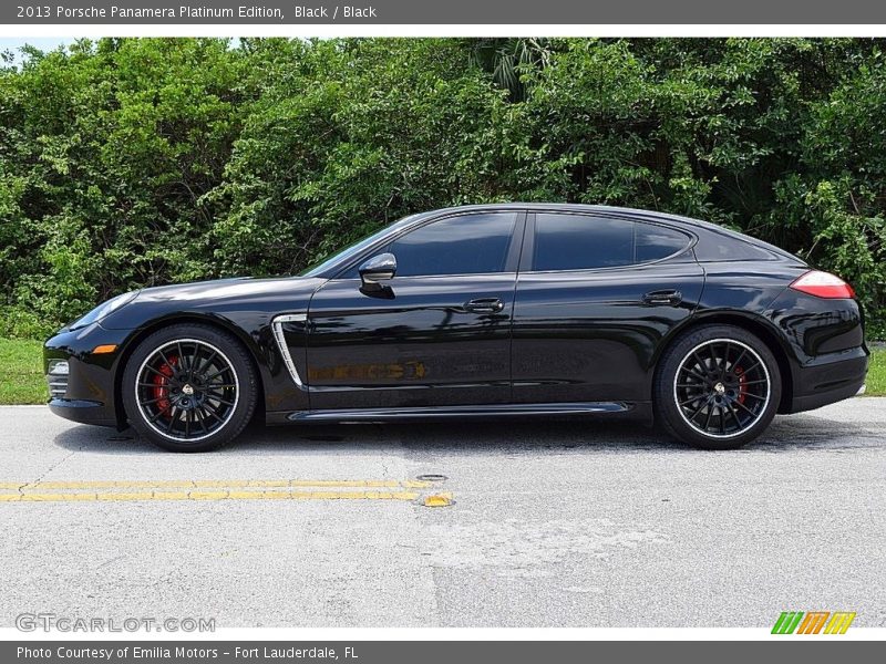 Black / Black 2013 Porsche Panamera Platinum Edition