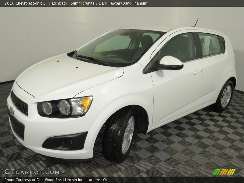 Summit White / Dark Pewter/Dark Titanium 2016 Chevrolet Sonic LT Hatchback