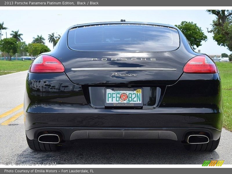 Black / Black 2013 Porsche Panamera Platinum Edition