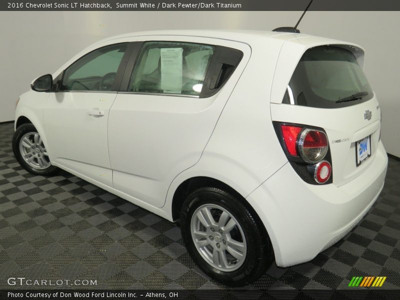 Summit White / Dark Pewter/Dark Titanium 2016 Chevrolet Sonic LT Hatchback