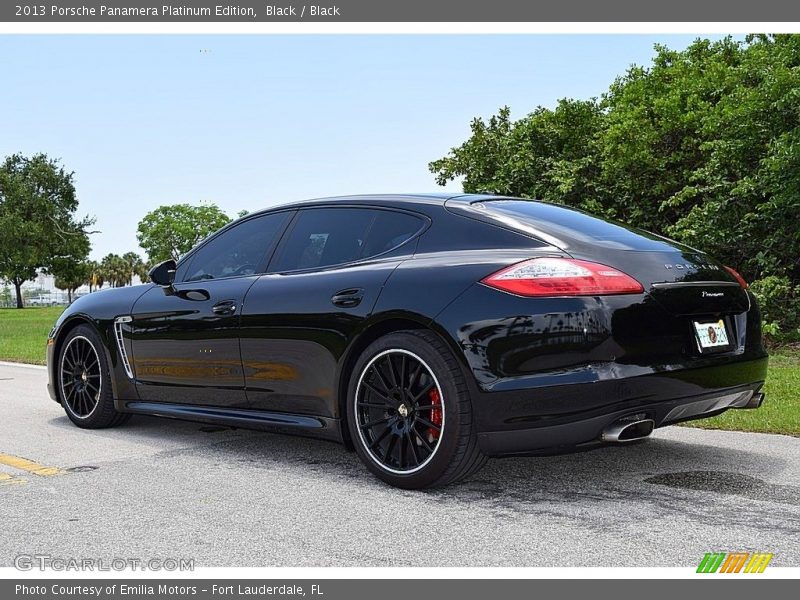 Black / Black 2013 Porsche Panamera Platinum Edition