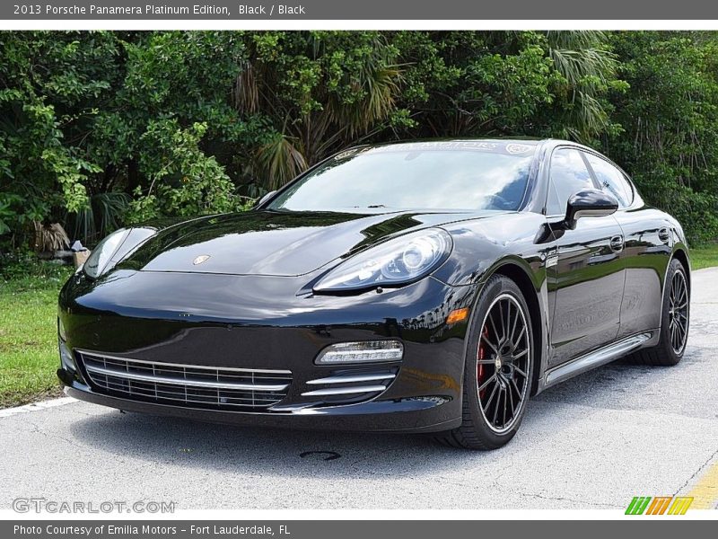 Black / Black 2013 Porsche Panamera Platinum Edition