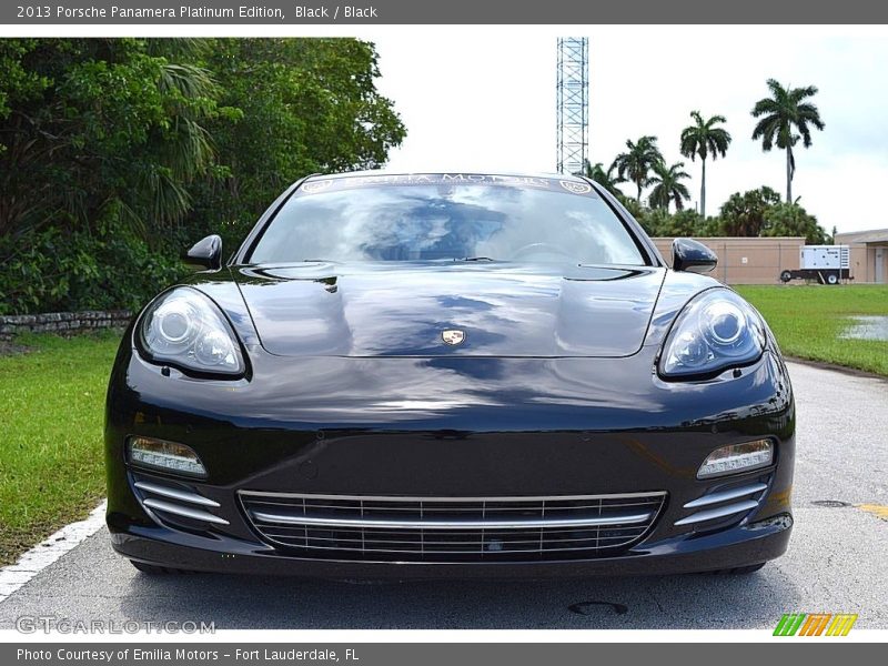 Black / Black 2013 Porsche Panamera Platinum Edition