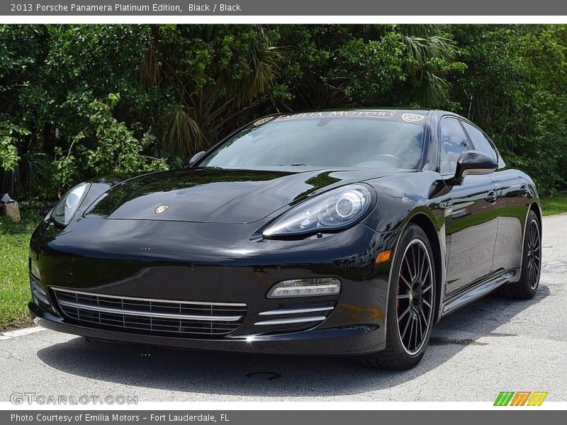 Black / Black 2013 Porsche Panamera Platinum Edition