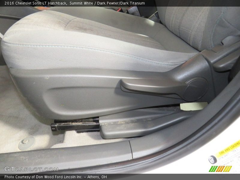 Summit White / Dark Pewter/Dark Titanium 2016 Chevrolet Sonic LT Hatchback