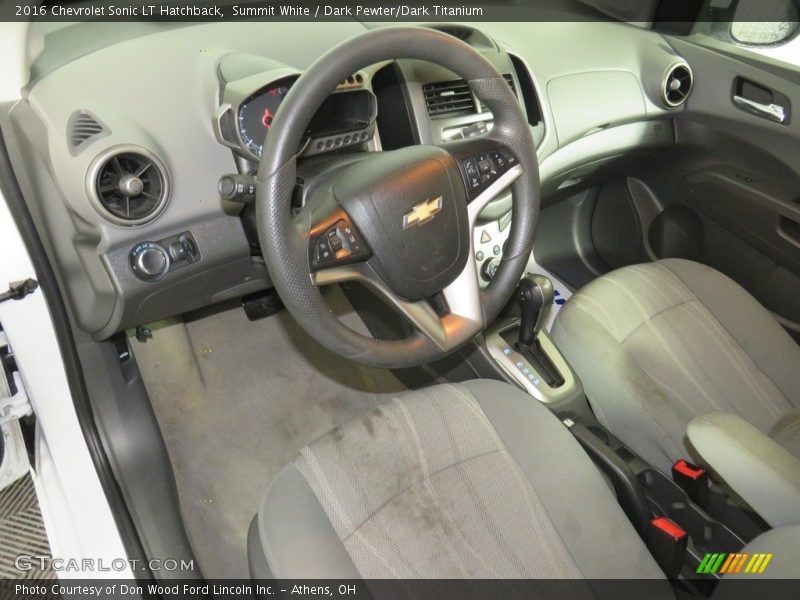 Summit White / Dark Pewter/Dark Titanium 2016 Chevrolet Sonic LT Hatchback