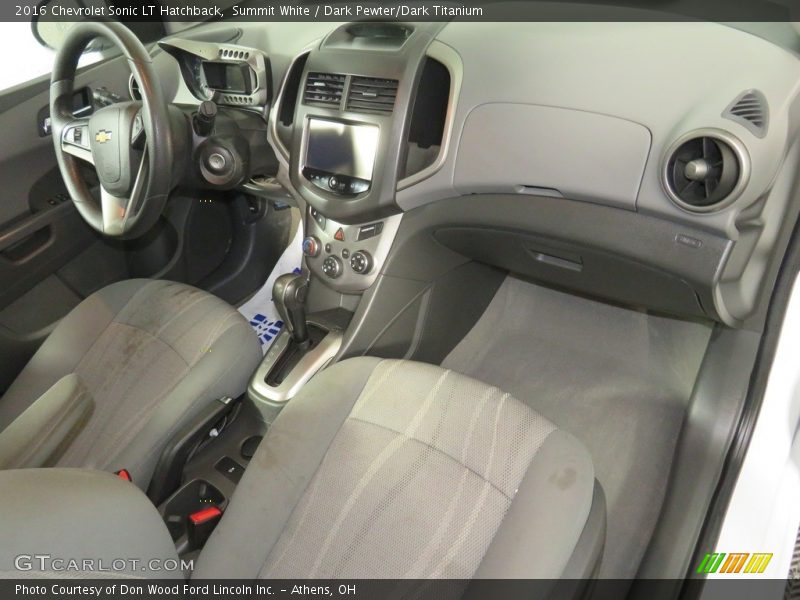 Summit White / Dark Pewter/Dark Titanium 2016 Chevrolet Sonic LT Hatchback