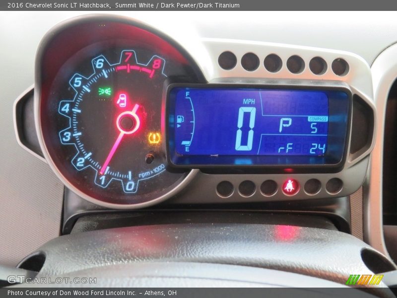 Summit White / Dark Pewter/Dark Titanium 2016 Chevrolet Sonic LT Hatchback