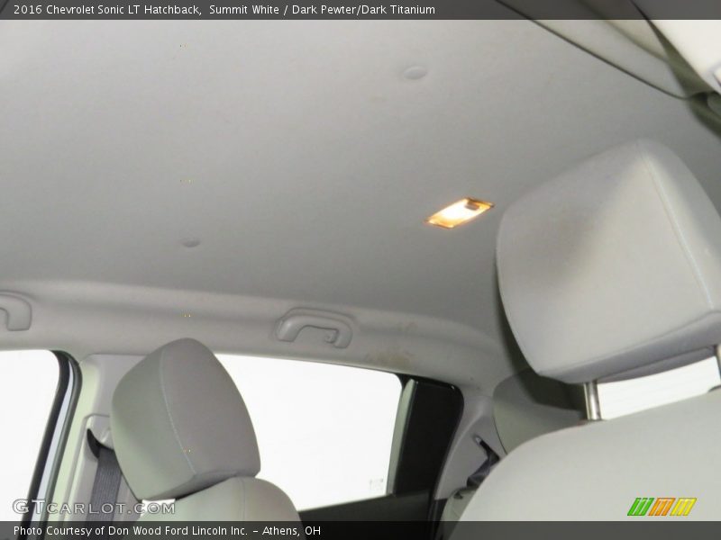 Summit White / Dark Pewter/Dark Titanium 2016 Chevrolet Sonic LT Hatchback
