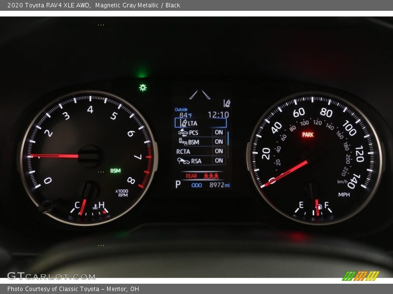 Magnetic Gray Metallic / Black 2020 Toyota RAV4 XLE AWD