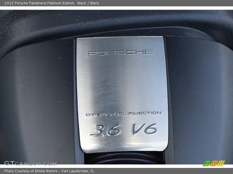 Black / Black 2013 Porsche Panamera Platinum Edition