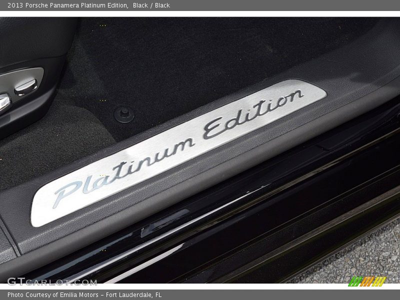 Black / Black 2013 Porsche Panamera Platinum Edition