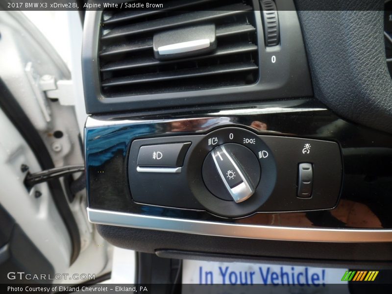 Alpine White / Saddle Brown 2017 BMW X3 xDrive28i