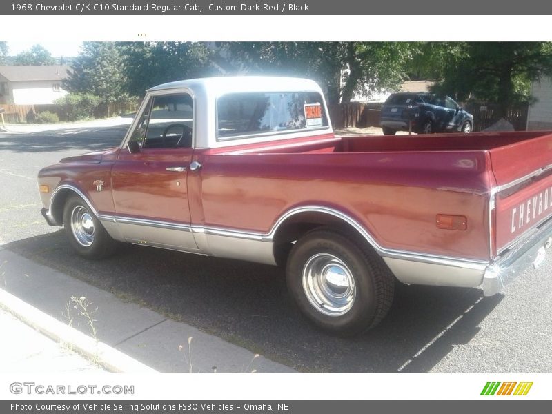 Custom Dark Red / Black 1968 Chevrolet C/K C10 Standard Regular Cab