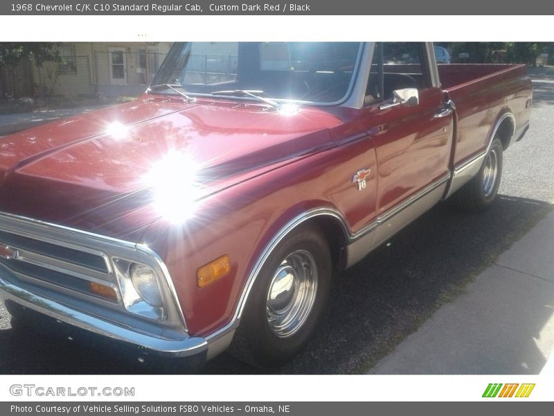 Custom Dark Red / Black 1968 Chevrolet C/K C10 Standard Regular Cab