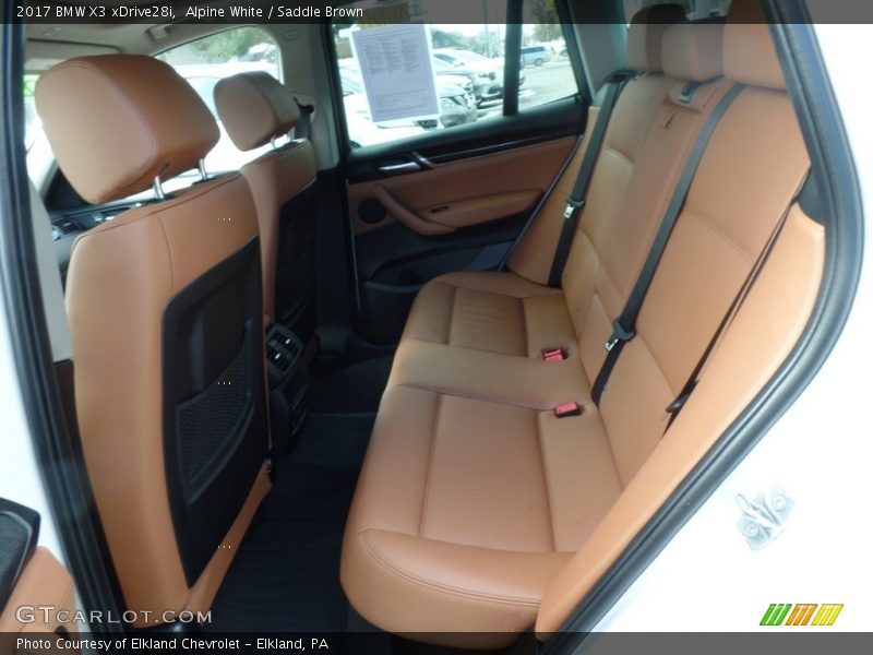 Alpine White / Saddle Brown 2017 BMW X3 xDrive28i
