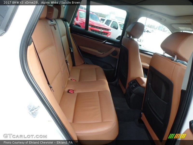 Alpine White / Saddle Brown 2017 BMW X3 xDrive28i