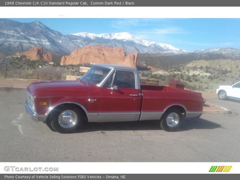  1968 C/K C10 Standard Regular Cab Custom Dark Red
