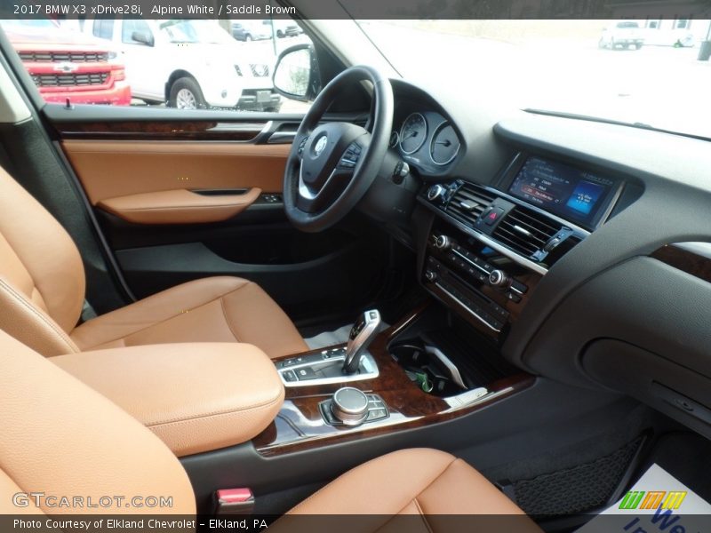 Alpine White / Saddle Brown 2017 BMW X3 xDrive28i