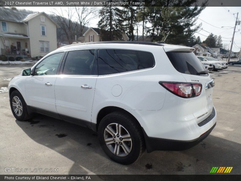 Summit White / Dark Titanium/Light Titanium 2017 Chevrolet Traverse LT AWD