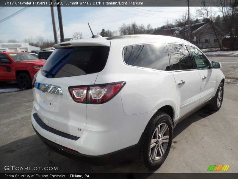 Summit White / Dark Titanium/Light Titanium 2017 Chevrolet Traverse LT AWD