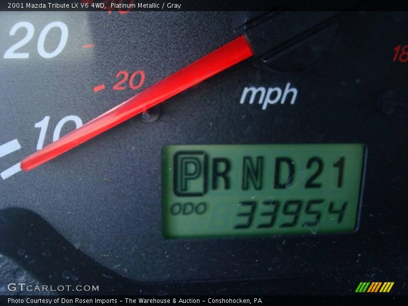 Platinum Metallic / Gray 2001 Mazda Tribute LX V6 4WD