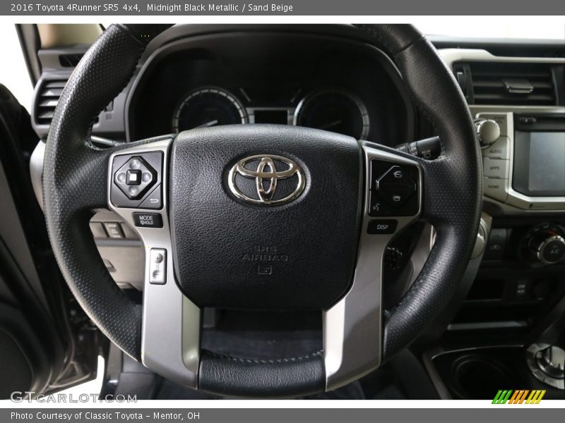 Midnight Black Metallic / Sand Beige 2016 Toyota 4Runner SR5 4x4