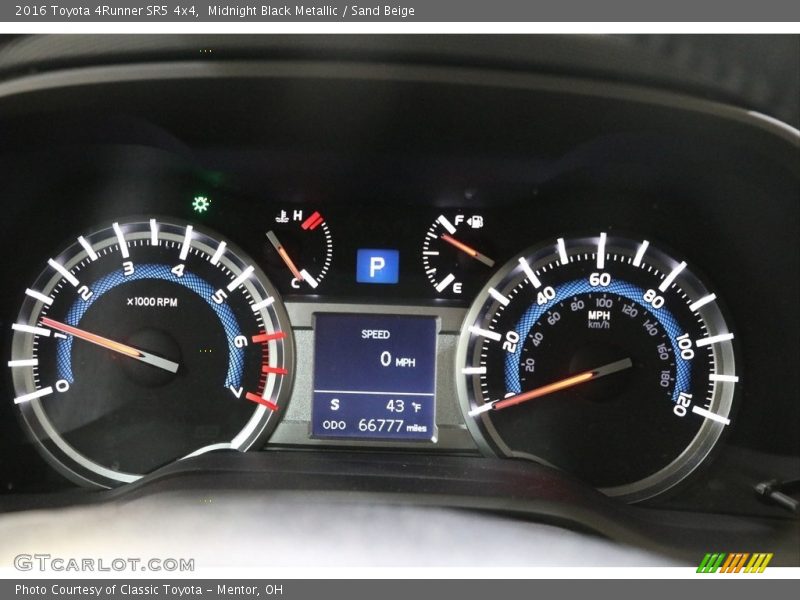 Midnight Black Metallic / Sand Beige 2016 Toyota 4Runner SR5 4x4