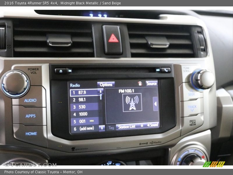 Midnight Black Metallic / Sand Beige 2016 Toyota 4Runner SR5 4x4