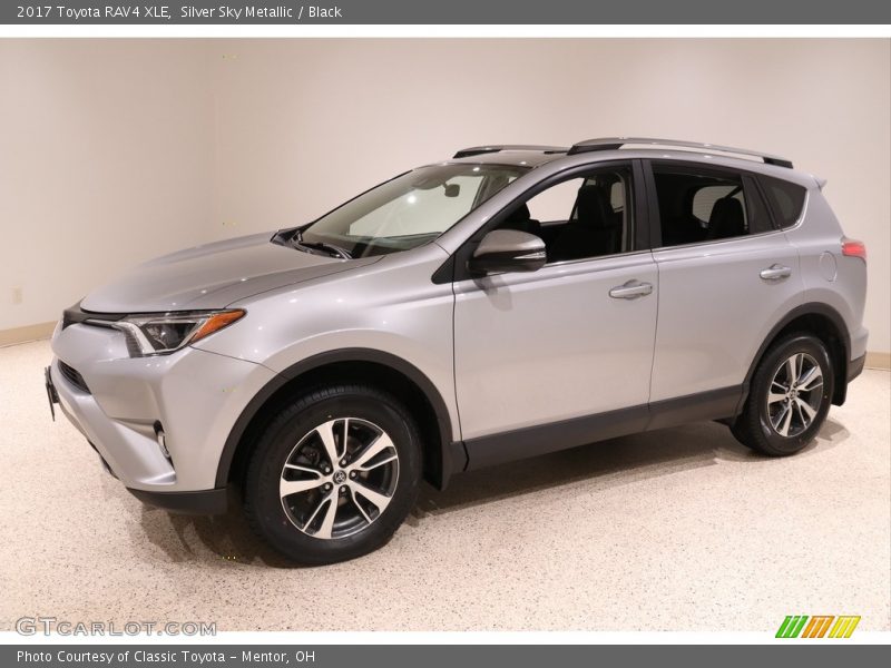 Silver Sky Metallic / Black 2017 Toyota RAV4 XLE