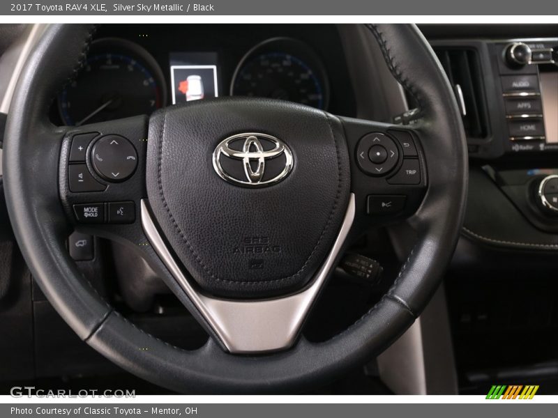 Silver Sky Metallic / Black 2017 Toyota RAV4 XLE