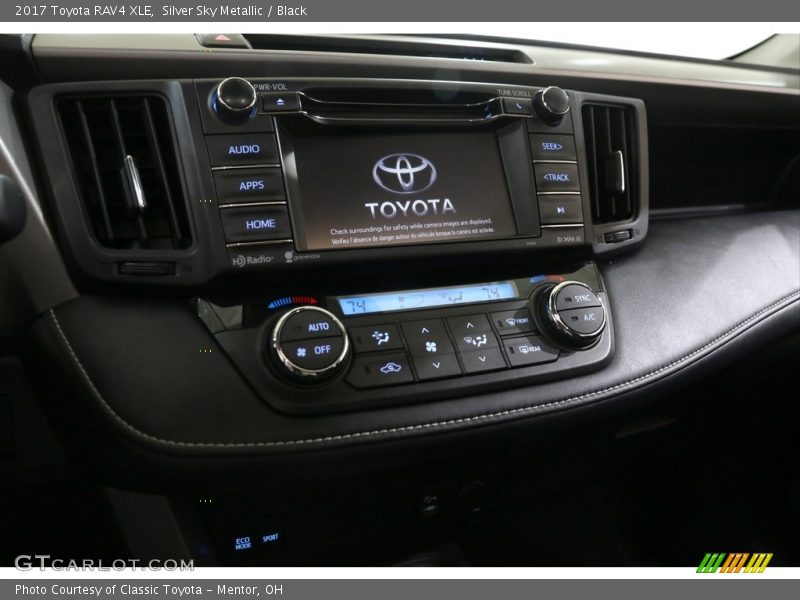Silver Sky Metallic / Black 2017 Toyota RAV4 XLE