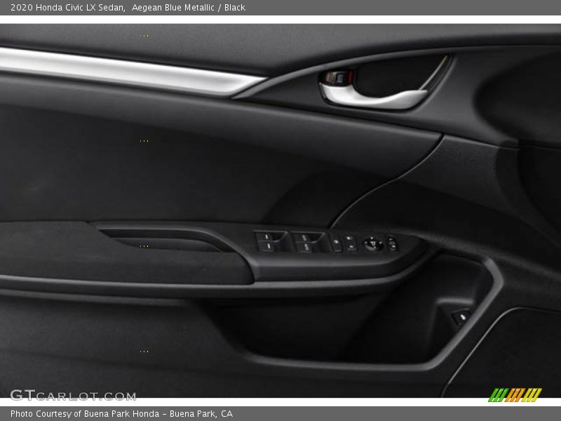 Aegean Blue Metallic / Black 2020 Honda Civic LX Sedan