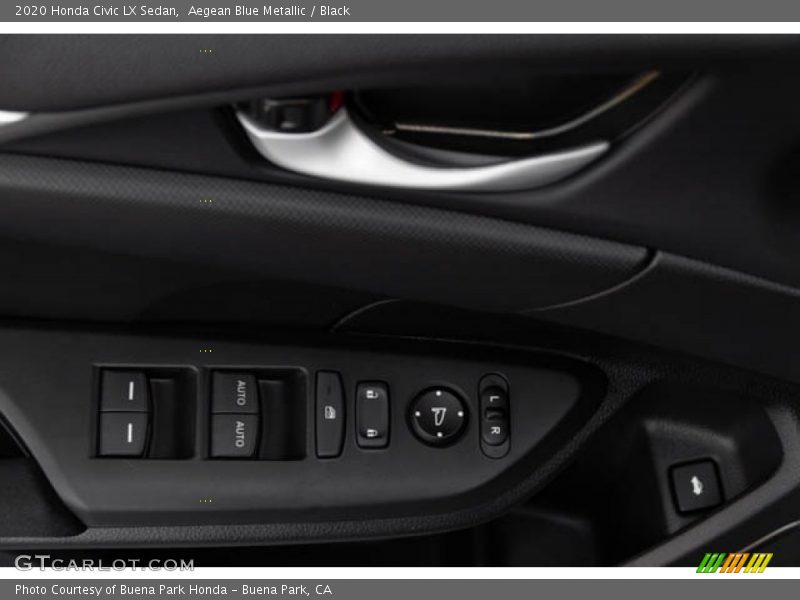 Aegean Blue Metallic / Black 2020 Honda Civic LX Sedan