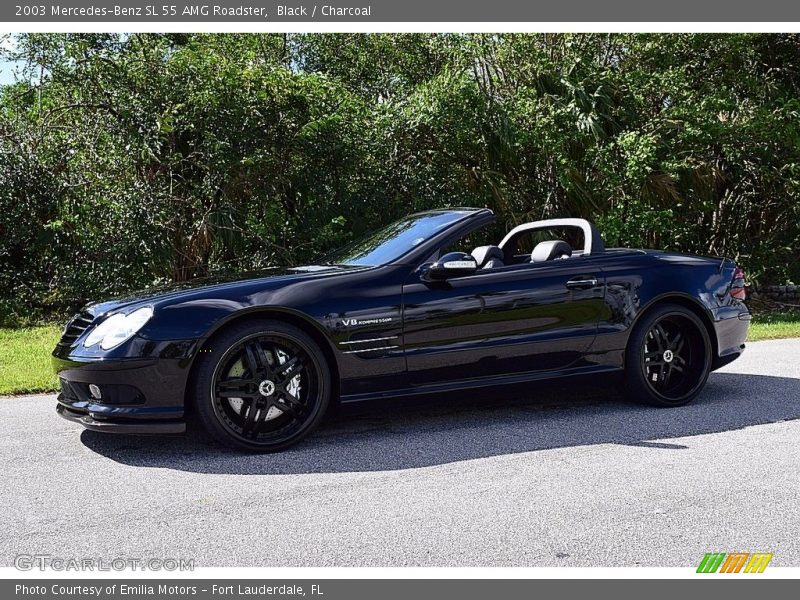 Black / Charcoal 2003 Mercedes-Benz SL 55 AMG Roadster