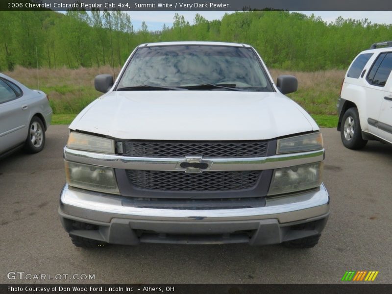 Summit White / Very Dark Pewter 2006 Chevrolet Colorado Regular Cab 4x4