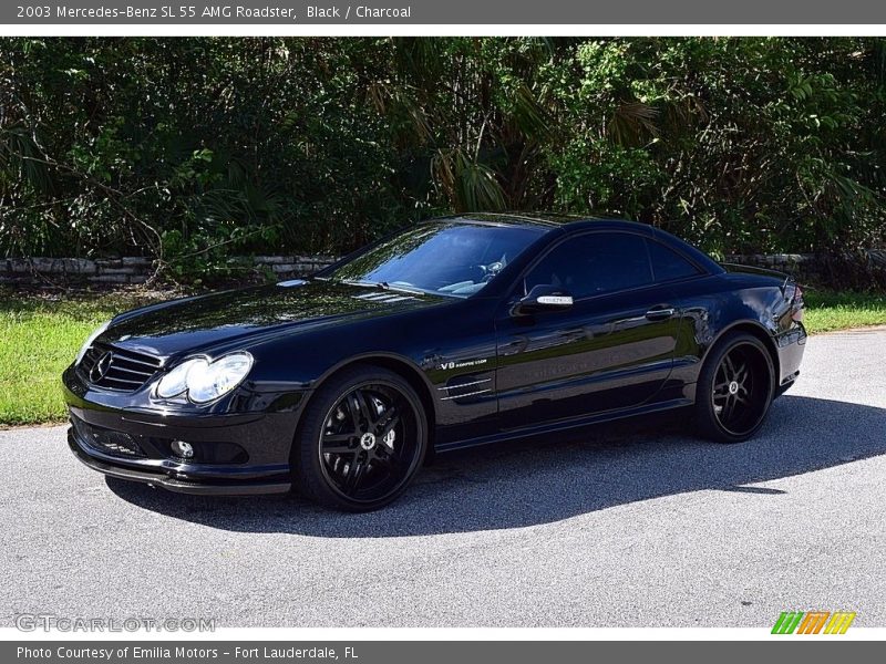 Black / Charcoal 2003 Mercedes-Benz SL 55 AMG Roadster