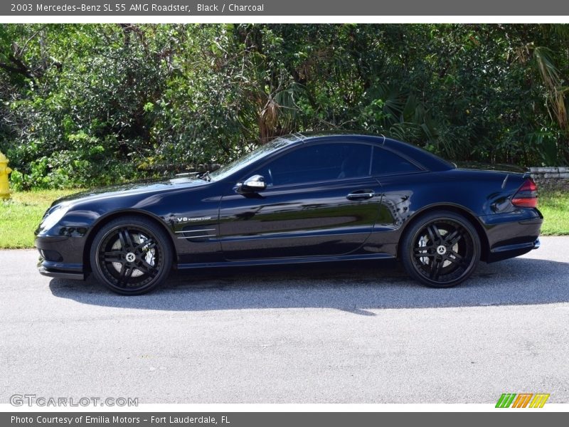 Black / Charcoal 2003 Mercedes-Benz SL 55 AMG Roadster