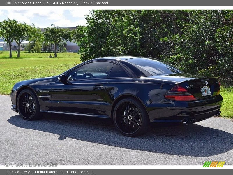 Black / Charcoal 2003 Mercedes-Benz SL 55 AMG Roadster