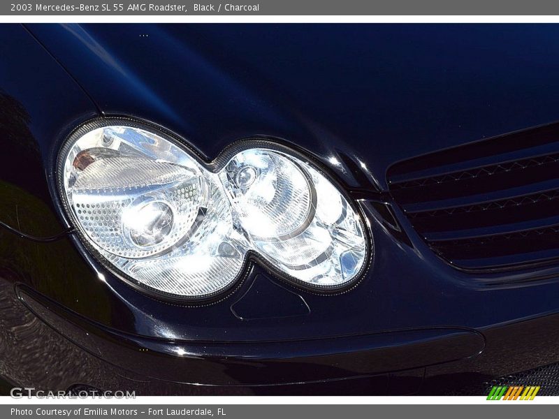 Black / Charcoal 2003 Mercedes-Benz SL 55 AMG Roadster