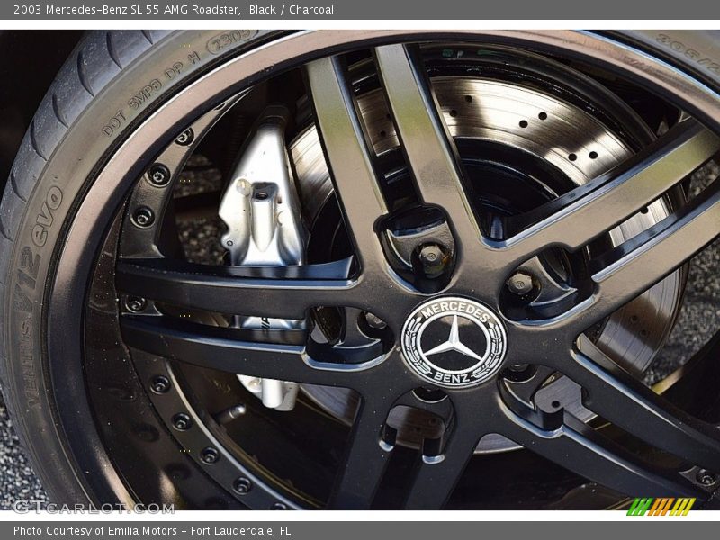 Black / Charcoal 2003 Mercedes-Benz SL 55 AMG Roadster