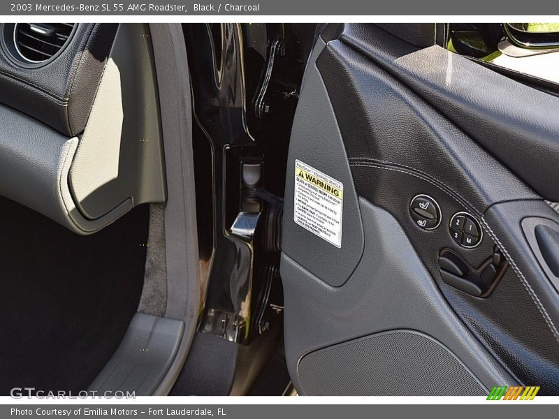 Black / Charcoal 2003 Mercedes-Benz SL 55 AMG Roadster