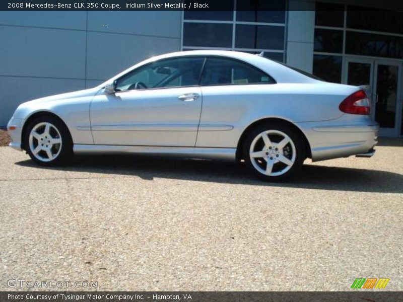 Iridium Silver Metallic / Black 2008 Mercedes-Benz CLK 350 Coupe