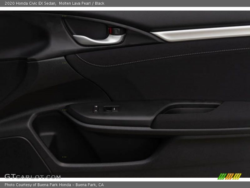 Molten Lava Pearl / Black 2020 Honda Civic EX Sedan