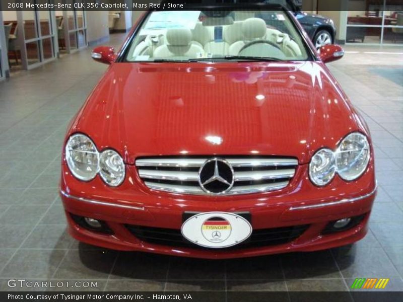 Mars Red / Stone 2008 Mercedes-Benz CLK 350 Cabriolet