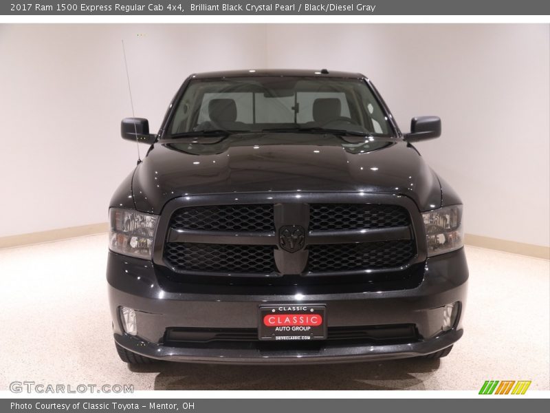 Brilliant Black Crystal Pearl / Black/Diesel Gray 2017 Ram 1500 Express Regular Cab 4x4
