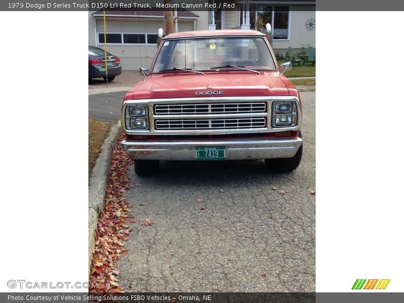 Medium Canyon Red / Red 1979 Dodge D Series Truck D150 Li'l Red Truck