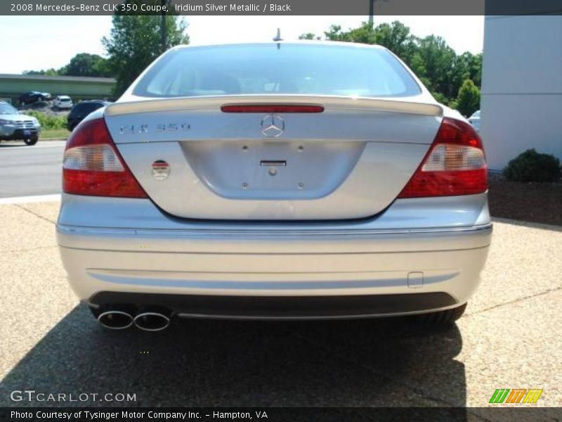 Iridium Silver Metallic / Black 2008 Mercedes-Benz CLK 350 Coupe