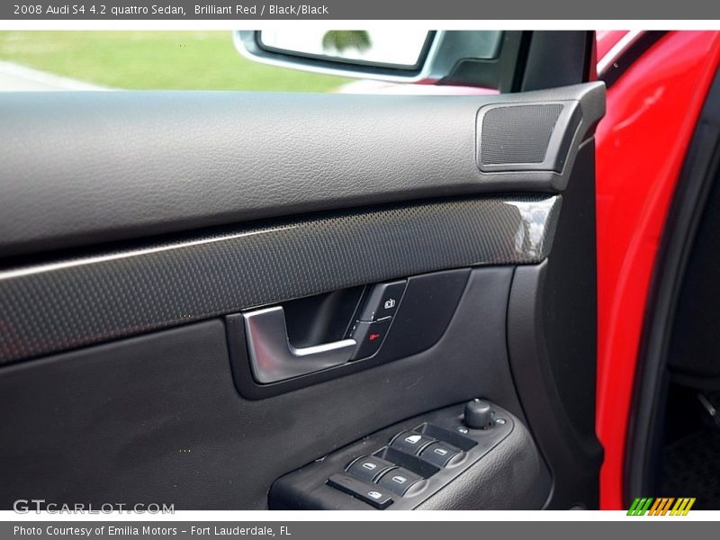 Brilliant Red / Black/Black 2008 Audi S4 4.2 quattro Sedan
